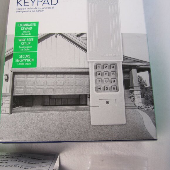 Chamberlain Universal Wireless Garage Door Keypad KLIK2C-P2 - Open Box - Picture 3 of 9